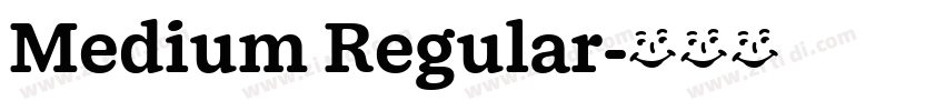 Medium Regular字体转换